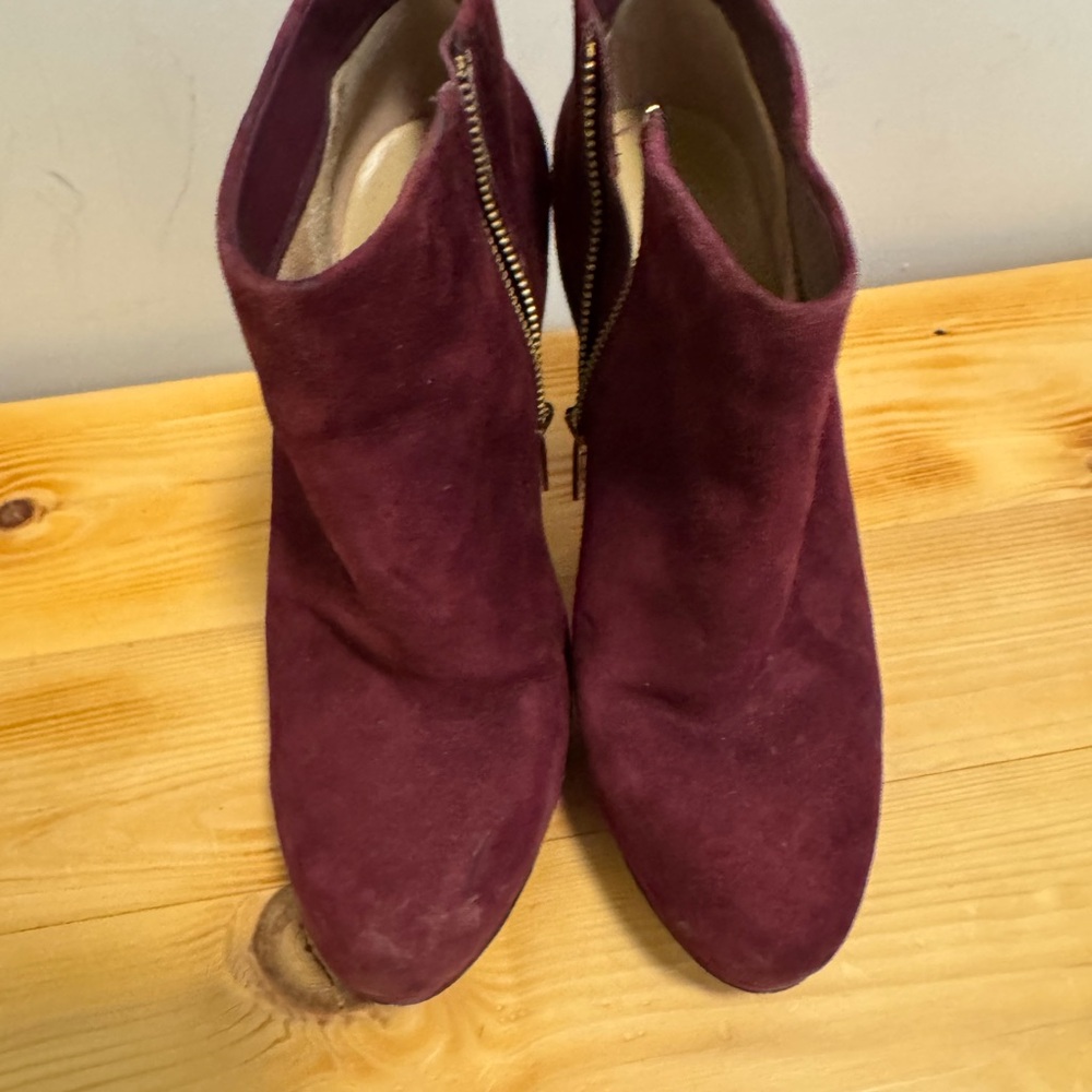 Michael kors Women's Burgundy Suede Ankle Boots
